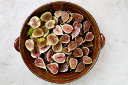 Grilled Figs with Creme Fraiche and Chestnut Honey-5