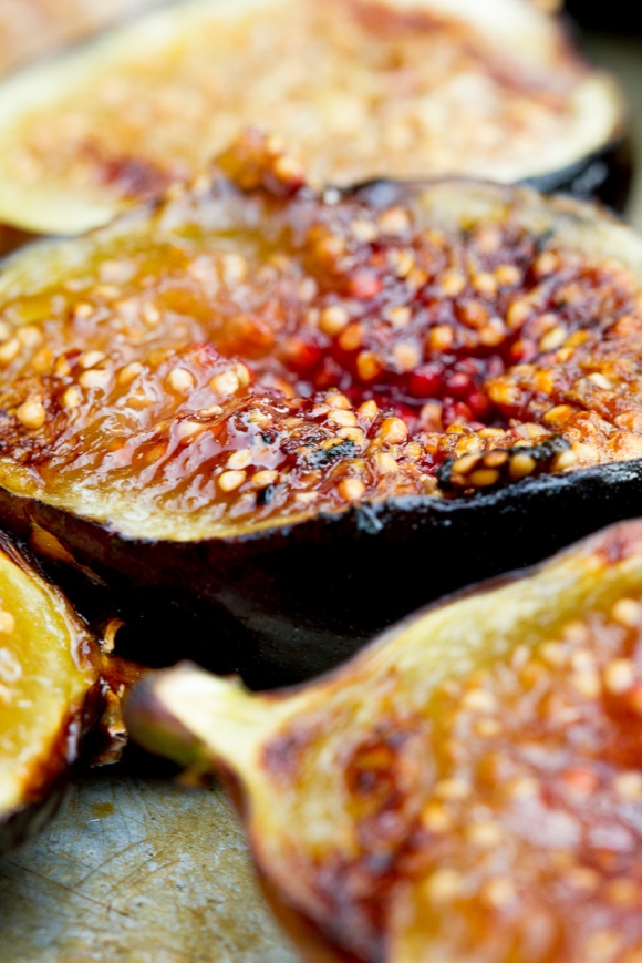Grilled Figs with Creme Fraiche and Chestnut Honey-9