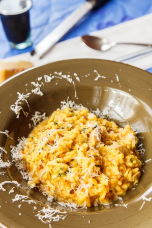 Turkey Risotto with Saffron and Preserved Lemon-1