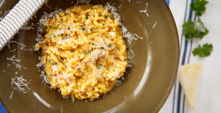 Turkey Risotto with Saffron and Preserved Lemon-12
