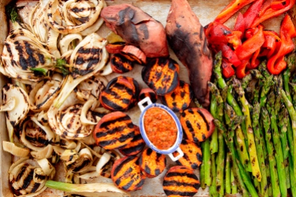 Grilled Spring Onions with Romesco TGF-2