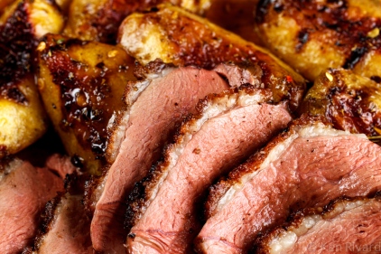 Grilled Duck Breast with Peaches-8496